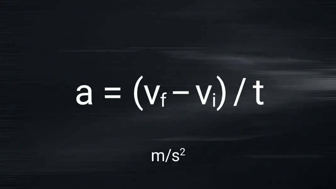 Acceleration Calculator: Formula, Units, and Worked Examples (2026)