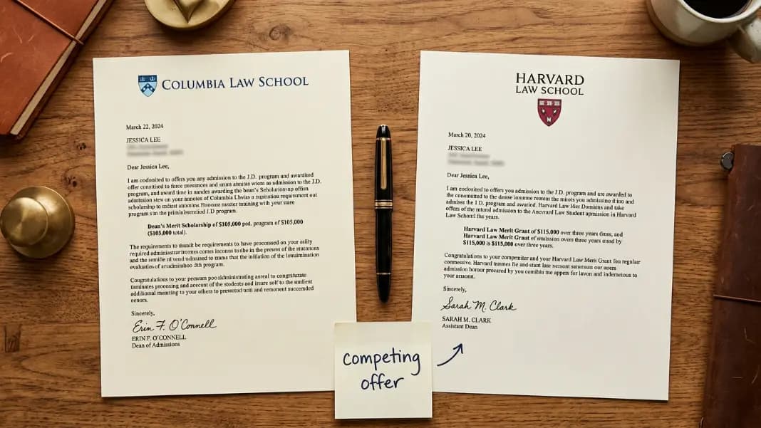 How to Negotiate a Law School Scholarship: Scripts and Timing (2026)