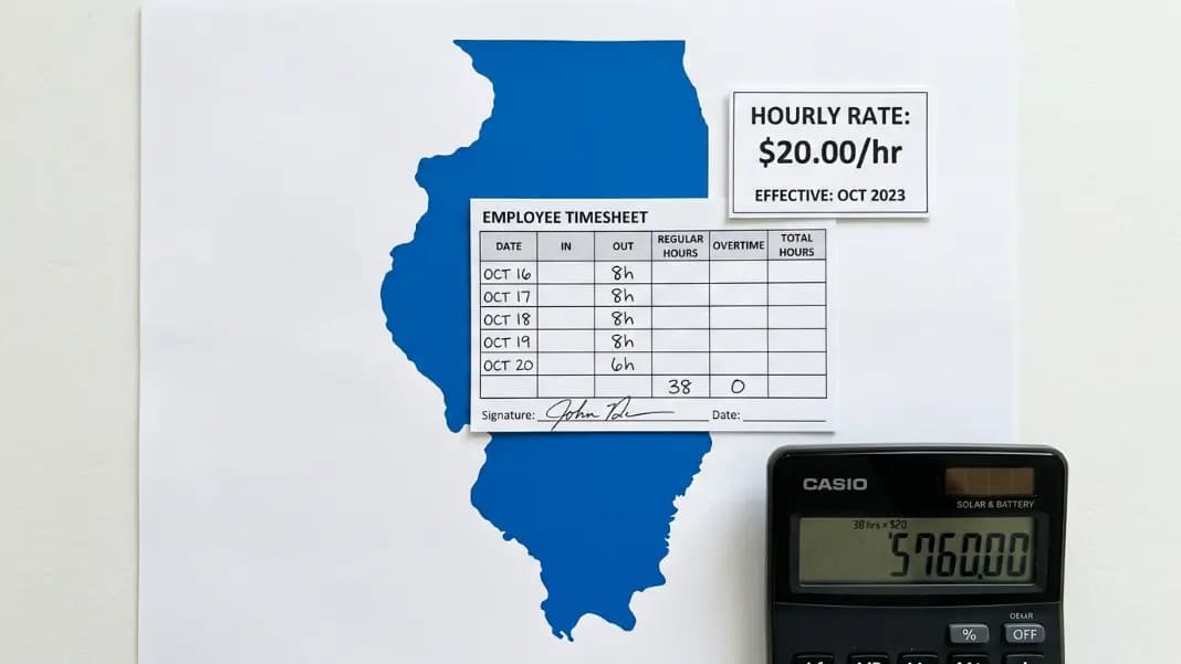 Illinois Hourly Paycheck Calculator: Overtime, Pay Frequency, and Take-Home Pay (2026)