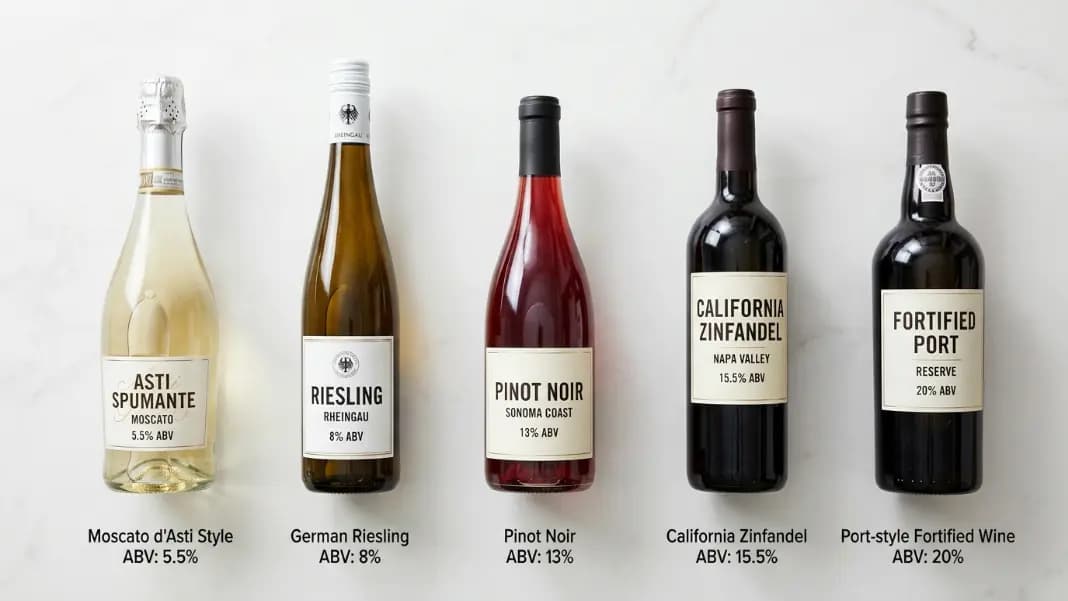 Wine ABV Percentage: Alcohol Content by Style and Region (2026)