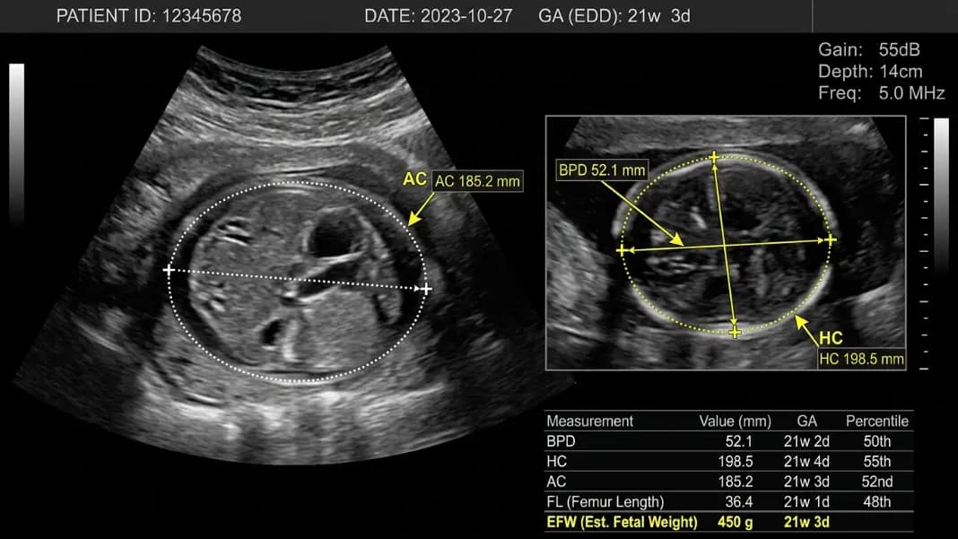 EFW Percentile in Pregnancy: Fetal Biometry, AC, and Growth Charts (2026)
