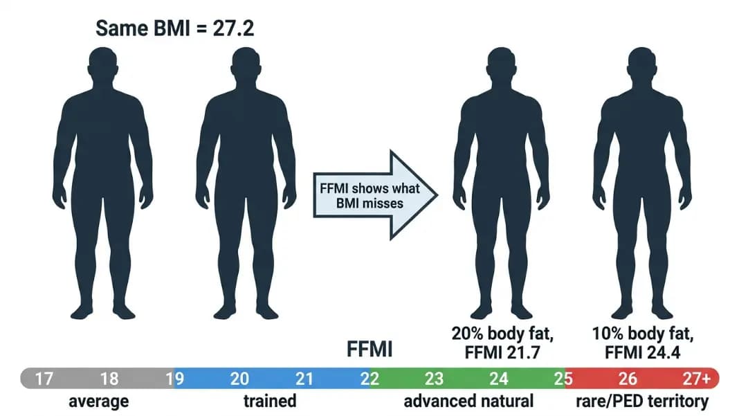 FFMI Calculator: What Your Score Means and the Natural Limit (2026)