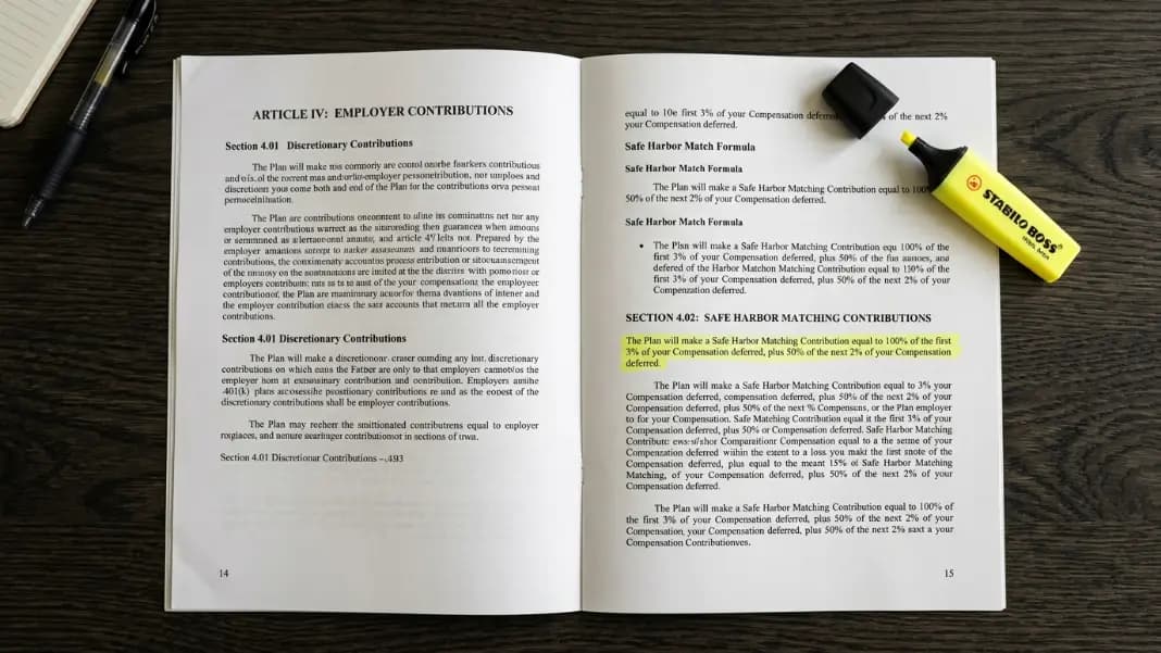 Safe Harbor 401k Match: Rules, Formulas, and Vesting (2026)