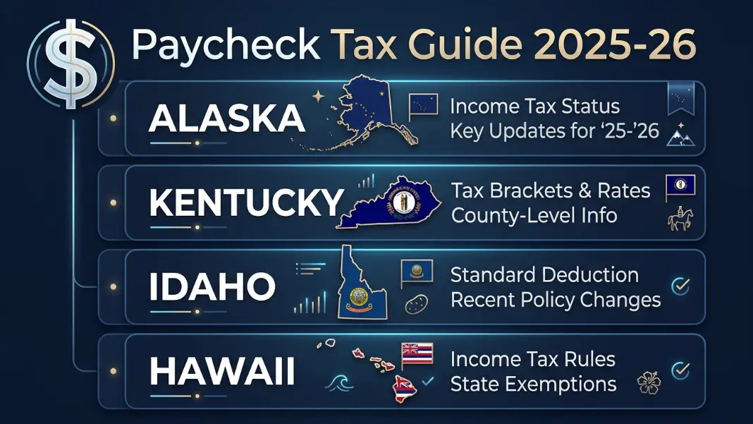 Alaska, Hawaii, Idaho, and Kentucky Paycheck Tax Guide 2025-26